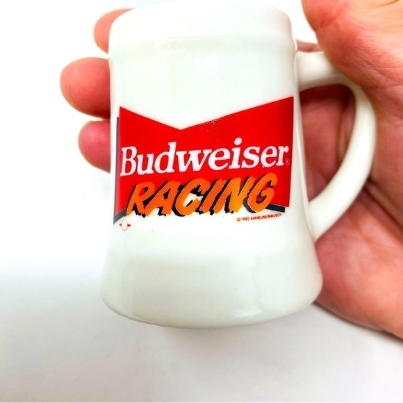 Set Of 2 1992 Budweiser Racing Shot Glasses 2oz - Picture 3 of 6